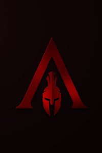 Assassins Creed Odyssey Minimalism Logo 4k (320x568) Resolution Wallpaper