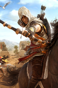 Assassins Creed Origins Bayek And Aya 4k (800x1280) Resolution Wallpaper