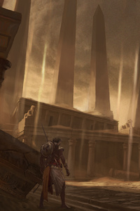 Assassins Creed Origins Concept Art 5k (480x854) Resolution Wallpaper