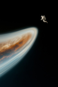 Astronaut In Space (640x1136) Resolution Wallpaper