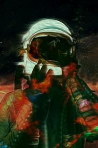 Astronaut Space Abstract