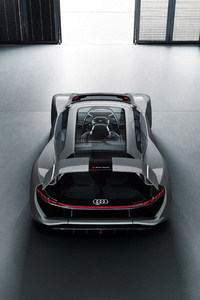 Audi PB 18 E Tron 2018 Rear Upper View (640x960) Resolution Wallpaper