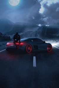 Audi R8 Revs Up The Style Meter (2160x3840) Resolution Wallpaper