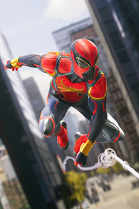 Aurantia Suit Marvels Spiderman 2 (1125x2436) Resolution Wallpaper