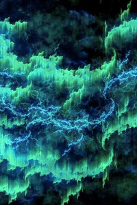 Auroa Borealis Lightning 4k (1125x2436) Resolution Wallpaper