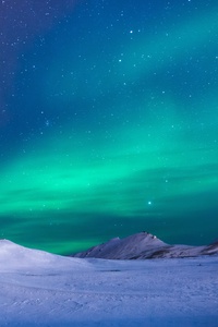 Aurora Borealis Snow Fields