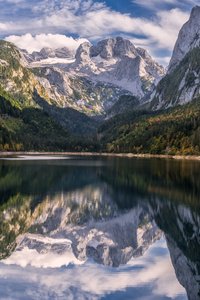 Austria Mountains Lake Autumn Scenery 5k (480x800) Resolution Wallpaper