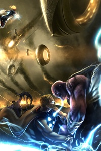 800x1280 Avengers Against Thanos