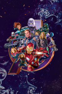 Avengers End Game Heroes 4k (1280x2120) Resolution Wallpaper