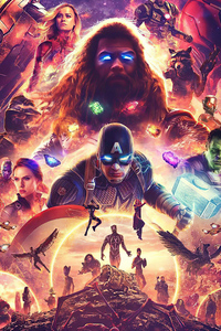 Avengers Endgame Come Together (640x1136) Resolution Wallpaper