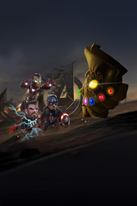 Avengers Endgame Edition (320x568) Resolution Wallpaper