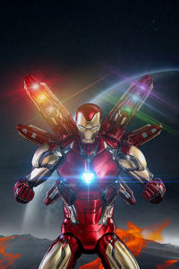 Avengers Endgame Iron Man New (480x800) Resolution Wallpaper