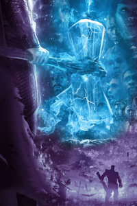 Avengers Endgame Thanos Poster 4k (640x1136) Resolution Wallpaper