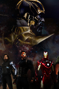 Avengers Infinity War 2018 5k Art (320x480) Resolution Wallpaper