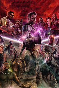 Avengers Infinity War 2018 Artwork Fan Made (540x960) Resolution Wallpaper