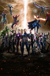 240x400 Avengers Infinity War 2018 Movie Fan Art
