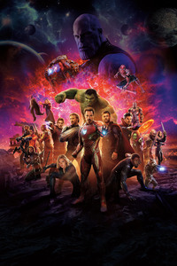240x400 Avengers Infinity War International Poster