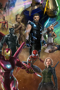 Avengers Infinity War Movie HD (640x1136) Resolution Wallpaper