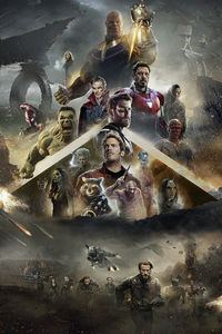 240x400 Avengers Infinity War Poster Fan Made