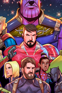 720x1280 Avengers Infinity War Superheroes Artwork