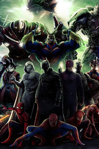 Avengers Mashup 5k (640x960) Resolution Wallpaper