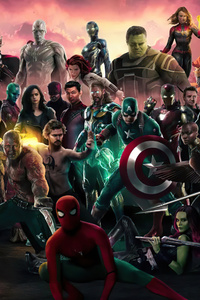 Avengers Mashup (800x1280) Resolution Wallpaper