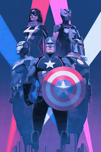 Avengers Twilight (1125x2436) Resolution Wallpaper