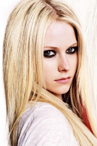 Avril Lavinge Blonde Hairs (320x568) Resolution Wallpaper