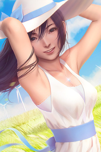 Ayaka Anime Girl (240x400) Resolution Wallpaper