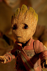 Baby Groot Guardians Of The Galaxy Vol 2 (320x568) Resolution Wallpaper
