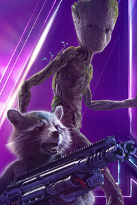 Baby Groot In Avengers Infinity War New Poster