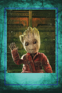 Baby Groot In Guardians Of The Galaxy Vol 2 4k (320x568) Resolution Wallpaper
