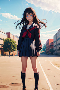 Back To School Anime Girl (240x320) Resolution Wallpaper