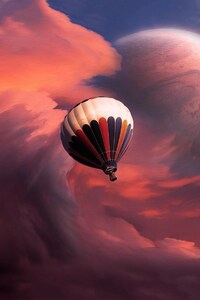 Ballon Flight Fantasy (1280x2120) Resolution Wallpaper