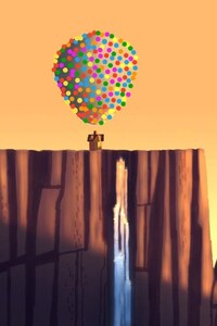 Balloons Artwork (480x854) Resolution Wallpaper