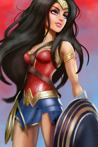 Barbie Wonder Woman (320x480) Resolution Wallpaper