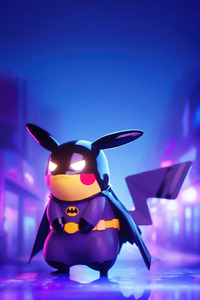 Bat Pikachu (240x400) Resolution Wallpaper