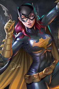 Batgirl Digital Artwork (240x320) Resolution Wallpaper