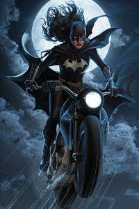 Batgirl Midnight Patrol (240x400) Resolution Wallpaper