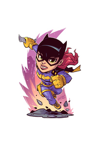 Batgirl Minimal Art 4k