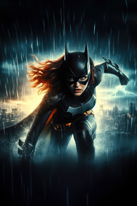 Batgirl Nightfall Elegance (240x400) Resolution Wallpaper