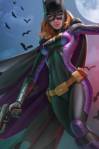 Batgirl Rising (640x960) Resolution Wallpaper