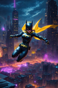Batgirl Watchful Gaze (800x1280) Resolution Wallpaper
