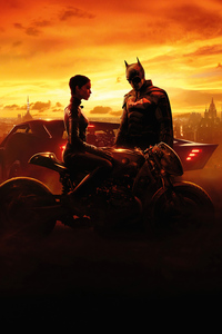 1440x2960 Batman And Catwoman In The Batman Movie 2022