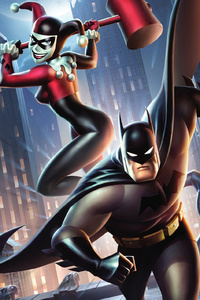 Batman And Harley Quinn (800x1280) Resolution Wallpaper