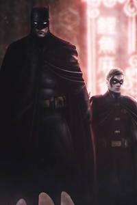 Batman And Robin 4k (1080x2280) Resolution Wallpaper