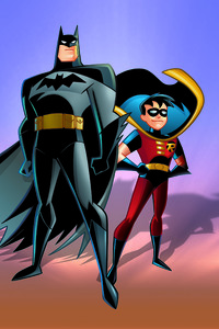 Batman And Robin Art (480x854) Resolution Wallpaper