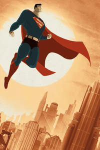 Batman And Super Man Artwork (1440x2560) Resolution Wallpaper