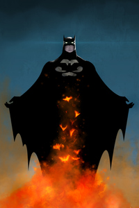Batman Ashes (800x1280) Resolution Wallpaper