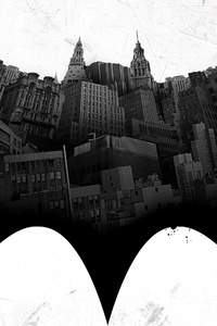 Batman Bat Logo 4k (1125x2436) Resolution Wallpaper
